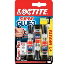 Loctite Colle instantanée Power Flex 3g, 2+1 gratuit