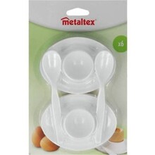 Metaltex Set of 6 Egg Cups With 6 Spoons