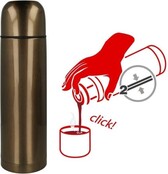 Metaltex Thermosfles Metallic Brown 500ml