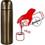 Metaltex Metaltex Thermosfles Metallic Brown 500ml