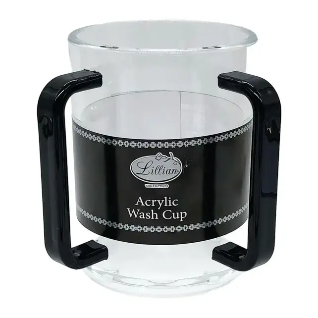 Washing Cup, Clear/Black