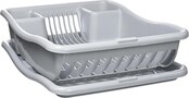 Curver Dish Drying Rack with Luna Tray - Light Grey