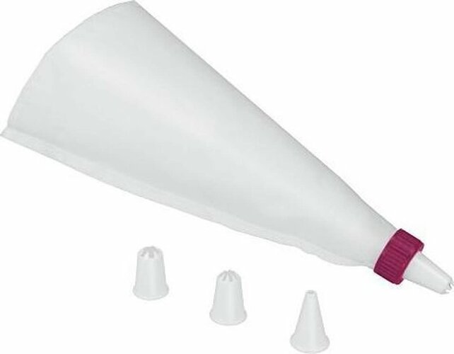 Metaltex Piping Bag - 4-piece Set with Nozzles