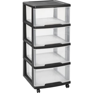 Curver Schubladen-Aufbewahrungssystem 4X20 L