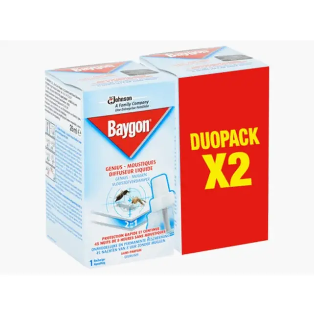 Baygon Genius Anti-Mücken-Flüssigkeitsnachfüllungen – 45 Nächte – 26 ml