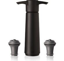 Vacu Vin Pompe à Vide pour Vin avec 2 Bouchons Noir