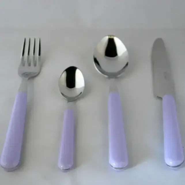 Eme Brio Colored Cutlery 24 piece Cutlery Set - Lilac 65