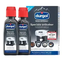 Durgol Swiss Espresso Special Decalcifier for all Coffee Machines, 2 x 125ml