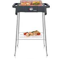 Grill électrique SEVERIN Style Evo avec étagère, jusqu'à 350°C, distribution de chaleur optimale, noir