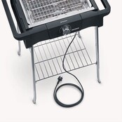 Grill électrique SEVERIN Style Evo avec étagère, jusqu'à 350°C, distribution de chaleur optimale, noir