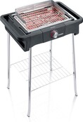 Grill électrique SEVERIN Style Evo avec étagère, jusqu'à 350°C, distribution de chaleur optimale, noir