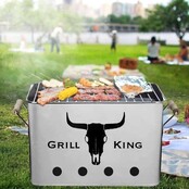 Grill King Charcoal BBQ - Stainless Steel