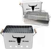 Grill King Charcoal BBQ - Stainless Steel
