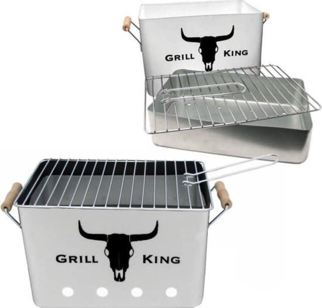Grill King Charcoal BBQ - Stainless Steel