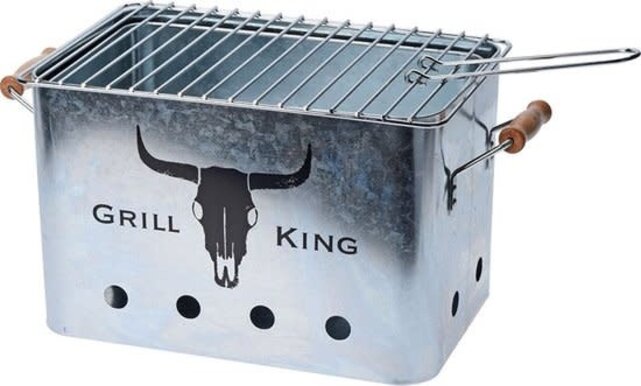 Grill King Charcoal BBQ - Stainless Steel