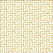 Ambiente Napkins Greek Key White/Gold