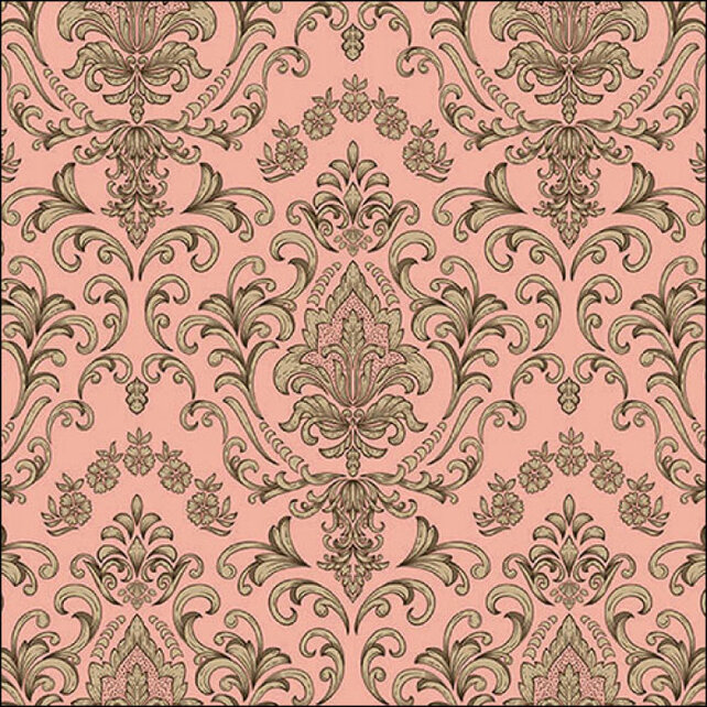 Ambiente Napkins Baroque Ornament Salmon
