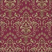 Ambiente Napkins Baroque Ornament Bordeaux