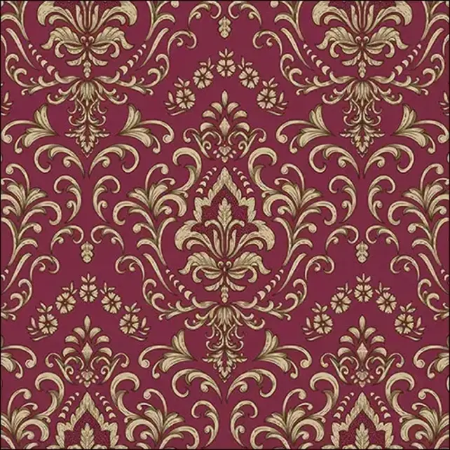 Ambiente Napkins Baroque Ornament Bordeaux