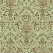 Ambiente Napkins  Baroque Ornament Green