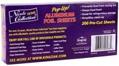 Nicole Home Collection Pre-Cut Aluminum Foil Sheets, 30.5 x 27 cm, 200 Sheets