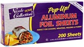 Pre-Cut  Aluminum Foil Sheet 200 Vellen, 30.5 x 27 cm