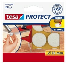 Protective felt White Round 26mm