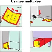 Mausefalle, Rattenfallen, Maus-Klebetafeln, Anti-Mäuse-Anti-Ratten