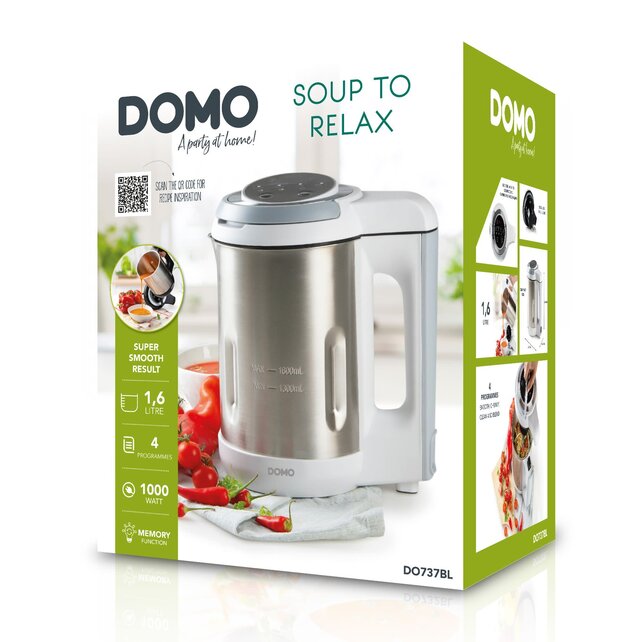 Domo Soepmaker 1,6 L -  4 Programma's