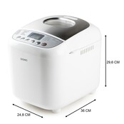 DOMO Brotbackmaschine 500-750-1000g - 17 Programme - Inklusive Glutenfrei-Programm