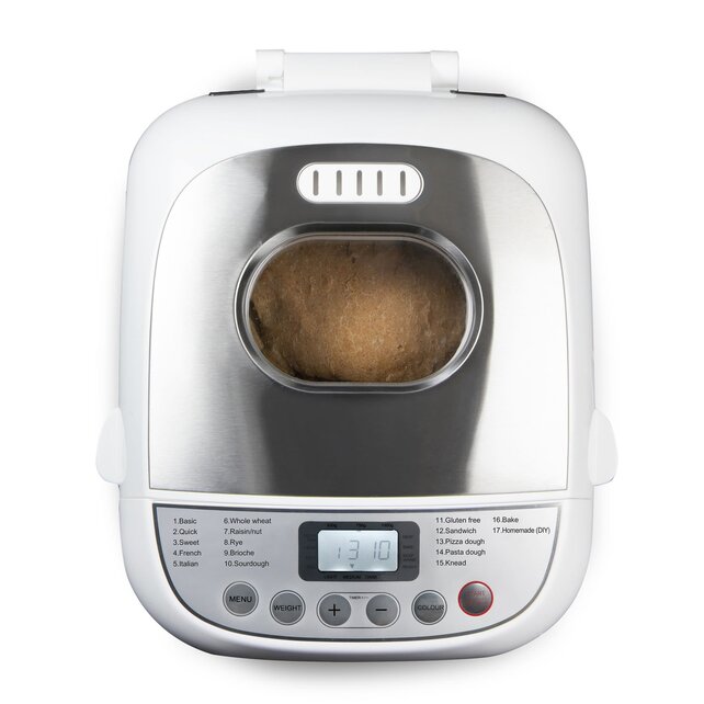 DOMO  Machine à Pain 500-750-1000g - 17 Programmes - Incluant le Programme Sans Gluten