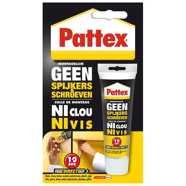 Pattex Geen Spijkers & Schroeven Montagelijm 50 g