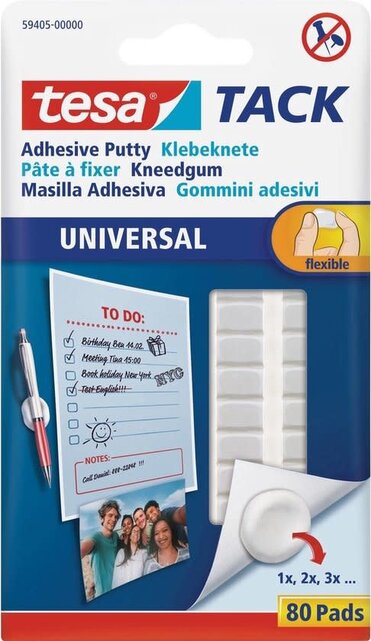 Tesa Tack Adhesive Putty Universal 80 Pads