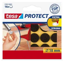 Tesa Beschermvilt Rond 18mm - 16 Stuks