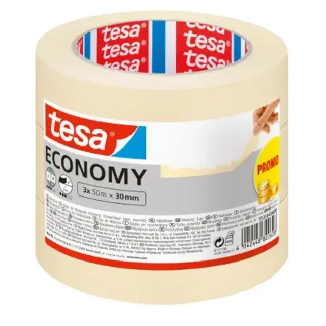 Tesa Klebeband Universal Abdeckband 50 m x 30 mm 3 Stück