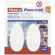 Powerstrips Self-Adhesive Hooks White