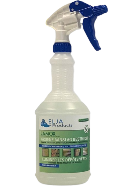 Lamox 1L Spray Gebruiksklaar Voor Bestrijden Van Groene Aanslag & Ontmosser