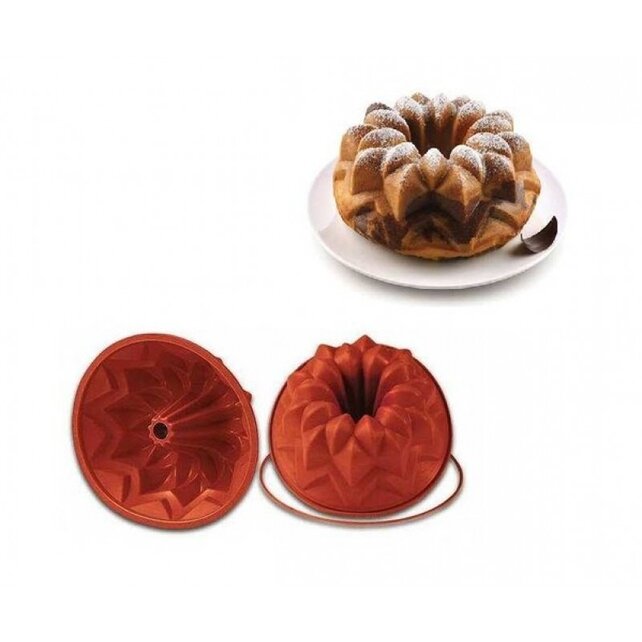 Moule Silicone Silikomart Rond 24cm Météore Terre Cuite