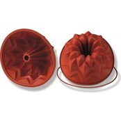 Silikomart Silikon-Backform Rund Ø24cm Meteor Terracotta