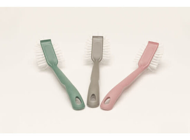 Linea Pure Recycled Afwasborstel Ovaal Plastiek Grijs-Groen