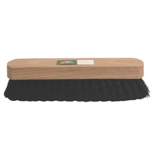 Schoenborstel Plat Hout Zwart Haar 16cm