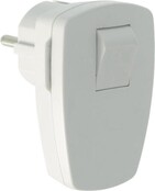 TBT Stekker Met Randaarde En Schakelaar - Wit