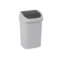 Curver  Poubelle Mistral avec Couvercle Basculant 50L Gris