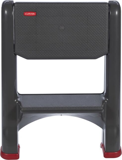 Curver Foldable Two Step Stool Anthracite 48.6x17.2