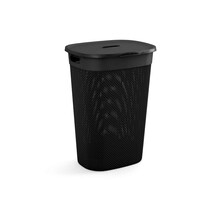 Curver Filo Laundry Box Black 55L 44 x 35 x h61cm