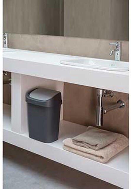 Allibert bin 'Mistral Swing' anthracite 10 L