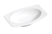 C&T Dessert Dish White 11x17.5cm
