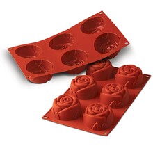 Silicone mold Ø76 x H40 mm for 3D roses