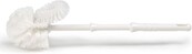 Brosse de toilette / Brosse de nettoyage + Brosse de bord - Plastique blanc