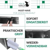 Live Muizenval & Rattenval - Set van 2, Herbruikbaar - Poedergecoat Staal